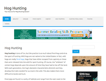 Tablet Screenshot of huntinghog.com